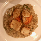 Truffle Risotto with Scallops (or Mushrooms)